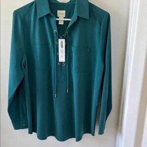 Chicos Teal Shirt for women